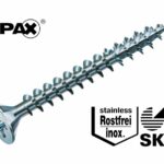 25 stuks RVS 4.5 x 45 mm Spax spaanplaatschroef platkop met pozidrive kruisindruk