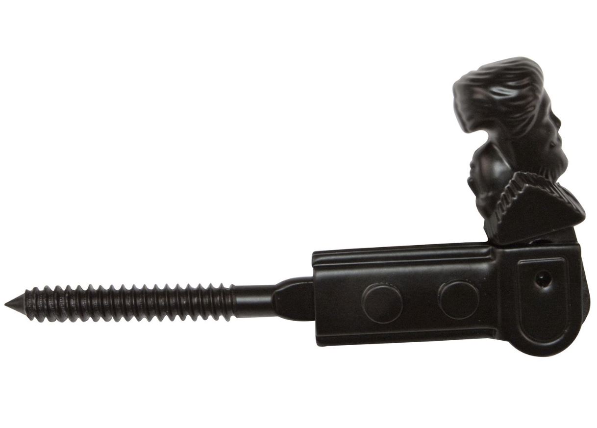 AMIG Luikvastzetter 130x60 mm Zwart