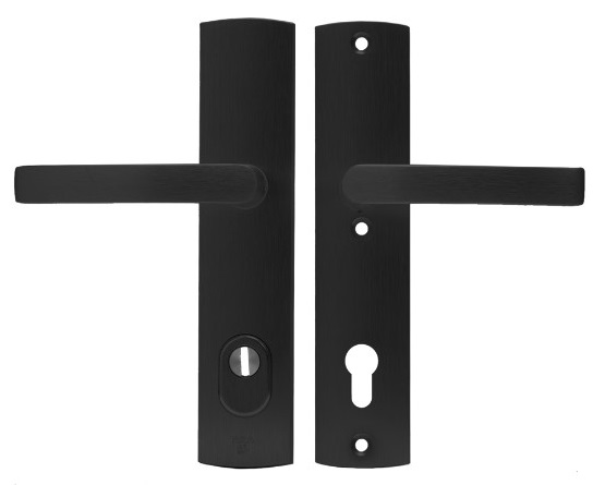 Axa Curve Veiligheidsbeslag PC92 met kerntrekbeveiliging kruk/kruk SKG*** Zwart