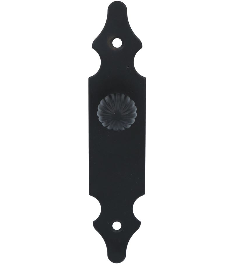 AMIG blinde plaat met knop zwart