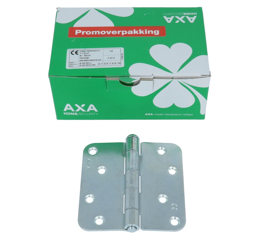 AXA Scharnier 89x89x2 met afgeronde hoeken 1105 promopack 10+2 gratis