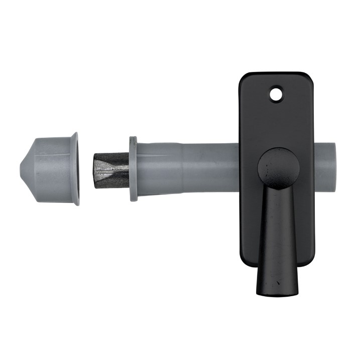 AXA Insteekgrendel met sluitkom aluminium zwart 50 mm