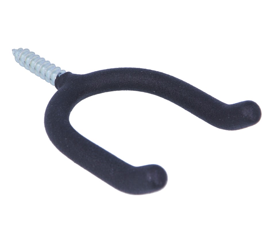 AMIG dubbele ophanghaak zwart 130 x 75 x 10 mm