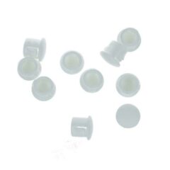 10 Afdekkapjes voor deurkozijnen 7,9 X 9,5 wit