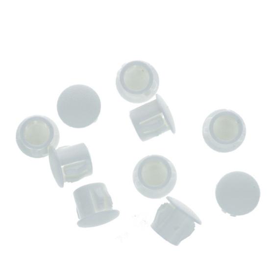 10 Afdekkapjes voor deurkozijnen 9,5 X 11,9 wit