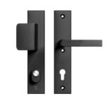 AXA Edge Plus veiligheidsbeslag PC92 SKG*** met kerntrekbeveiliging D-greep/kruk Zwart