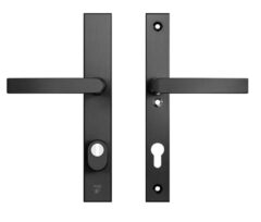 AXA Edge Plus Smal veiligheidsbeslag PC85 SKG*** met kerntrekbeveiliging kruk/kruk Zwart