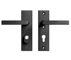 AXA Edge Plus veiligheidsbeslag kort PC72 SKG*** met kerntrekbeveiliging kruk/kruk Zwart