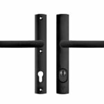 Axa Curve Plus Smal Veiligheidsbeslag PC92 met kerntrekbeveiliging kruk/kruk SKG*** Zwart