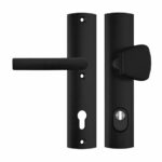 Axa Curve Veiligheidsbeslag met kerntrekbeveiliging PC92 knop/kruk SKG*** Zwart