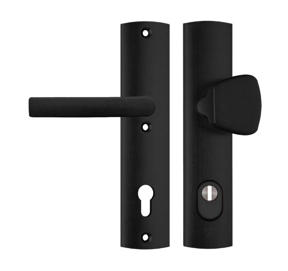 Axa Curve Veiligheidsbeslag met kerntrekbeveiliging PC92 knop/kruk SKG*** Zwart