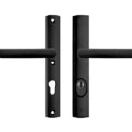 Axa Curve Plus Smal Veiligheidsbeslag PC72 met kerntrekbeveiliging kruk/kruk SKG*** Zwart