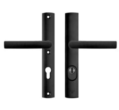 Axa Curve Plus Smal Veiligheidsbeslag PC72 met kerntrekbeveiliging kruk/kruk SKG*** Zwart