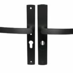 Axa Curve Plus Smal Veiligheidsbeslag PC55 met kerntrekbeveiliging kruk/kruk SKG*** Zwart