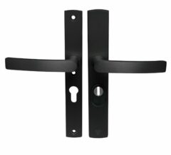 Axa Curve Plus Smal Veiligheidsbeslag PC55 met kerntrekbeveiliging kruk/kruk SKG*** Zwart