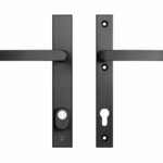 AXA Edge Plus Smal veiligheidsbeslag PC110 met kerntrekbeveiliging kruk/kruk Zwart