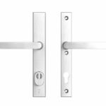 AXA Edge Plus Smal veiligheidsbeslag PC92 met kerntrekbeveiliging kruk/kruk SKG3 Aluminium F1