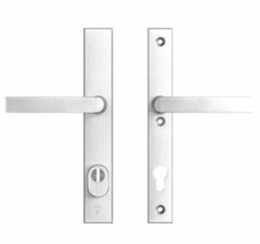 AXA Edge Plus Smal veiligheidsbeslag PC92 met kerntrekbeveiliging kruk/kruk SKG3 Aluminium F1