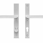 AXA Edge Plus Smal veiligheidsbeslag PC85 met kerntrekbeveiliging kruk/kruk SKG3 Aluminium F1