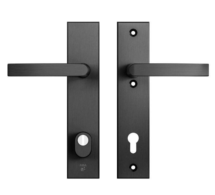 AXA Edge Plus veiligheidsbeslag PC110 met kerntrekbeveiliging kruk/kruk Zwart