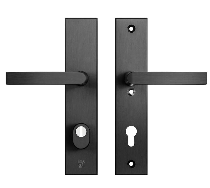 AXA Edge Plus veiligheidsbeslag PC85 met kerntrekbeveiliging kruk/kruk SKG*** Zwart