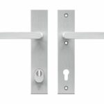 AXA Edge Plus veiligheidsbeslag PC110 met kerntrekbeveiliging kruk/kruk Aluminium F1