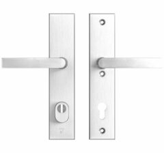 AXA Edge Plus veiligheidsbeslag PC92 met kerntrekbeveiliging kruk/kruk SKG3 Aluminium F1