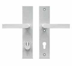 AXA Edge Plus veiligheidsbeslag PC85 met kerntrekbeveiliging kruk/kruk SKG3 Aluminium F1