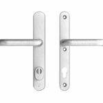 AXA Oval Plus Smal veiligheidsbeslag PC92 SKG*** met kerntrekbeveiliging kruk/kruk geslepen F1