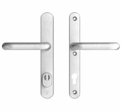 AXA Oval Plus Smal veiligheidsbeslag PC92 SKG*** met kerntrekbeveiliging kruk/kruk geslepen F1