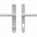 AXA Oval Plus Smal veiligheidsbeslag PC85 SKG*** met kerntrekbeveiliging kruk/kruk geslepen F1