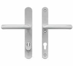 AXA Oval Plus Smal veiligheidsbeslag PC85 SKG*** met kerntrekbeveiliging kruk/kruk geslepen F1