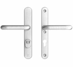 AXA Oval Plus Smal veiligheidsbeslag PC72 SKG*** met kerntrekbeveiliging kruk/kruk geslepen F1