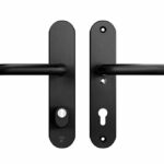 AXA Oval Plus veiligheidsbeslag PC85 SKG*** met kerntrekbeveiliging kruk/kruk Zwart