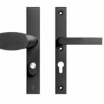 AXA Edge Plus Smal veiligheidsbeslag PC72 SKG*** met kerntrekbeveiliging Wing-greep/kruk Zwart