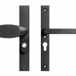 AXA Edge Plus Smal veiligheidsbeslag PC55 SKG*** met kerntrekbeveiliging Wing-greep/kruk Zwart