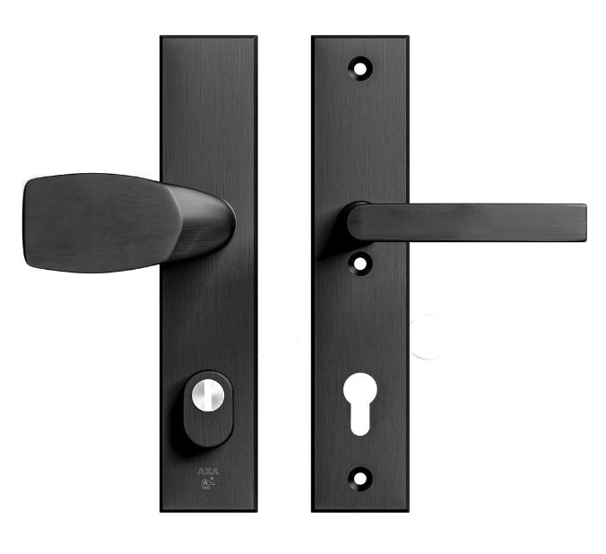 AXA Edge Plus veiligheidsbeslag PC92 SKG*** met kerntrekbeveiliging Wing-greep/kruk Zwart