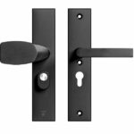 AXA Edge Plus veiligheidsbeslag PC55 SKG*** met kerntrekbeveiliging Wing-greep/kruk Zwart