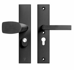 AXA Edge Plus veiligheidsbeslag PC55 SKG*** met kerntrekbeveiliging Wing-greep/kruk Zwart