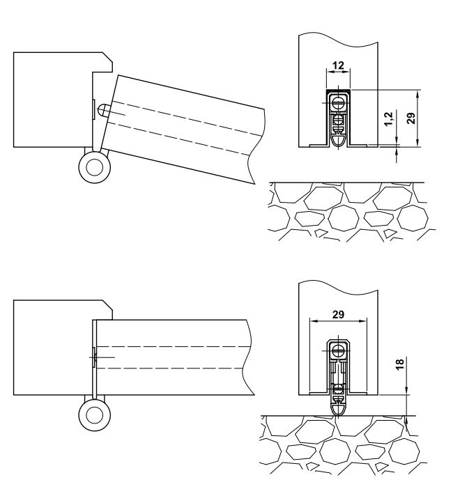 AMIG Automatische Valdorpel 1000 mm aluminium