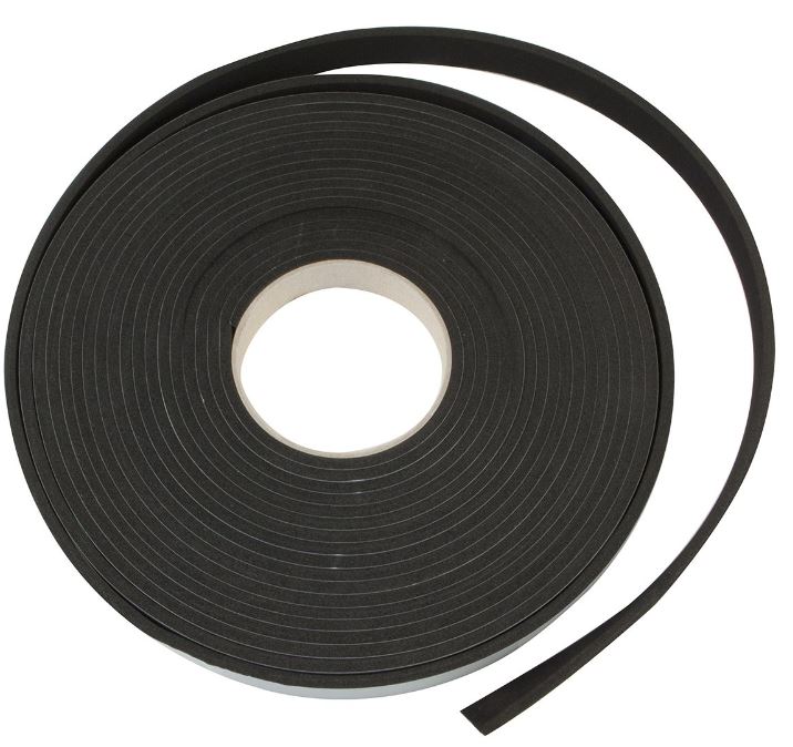 AMIG zelfklevende tochtstrip 10meter 15x5mm Zwart