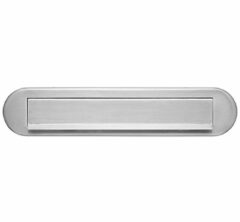 Briefplaat ORION ovaal RVS mat