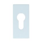 Cilinderplaatje SQUARE LSQBY32 rechthoekig Wit