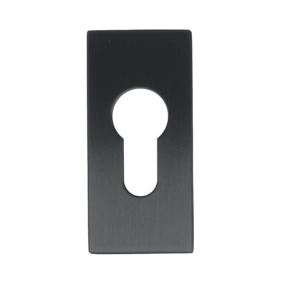 Cilinderplaatje SQUARE LSQBY32 rechthoekig PVD Gunmetal