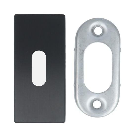 Sleutelplaatje SQUARE LSQBN32 Rechthoekig PVD Gunmetal