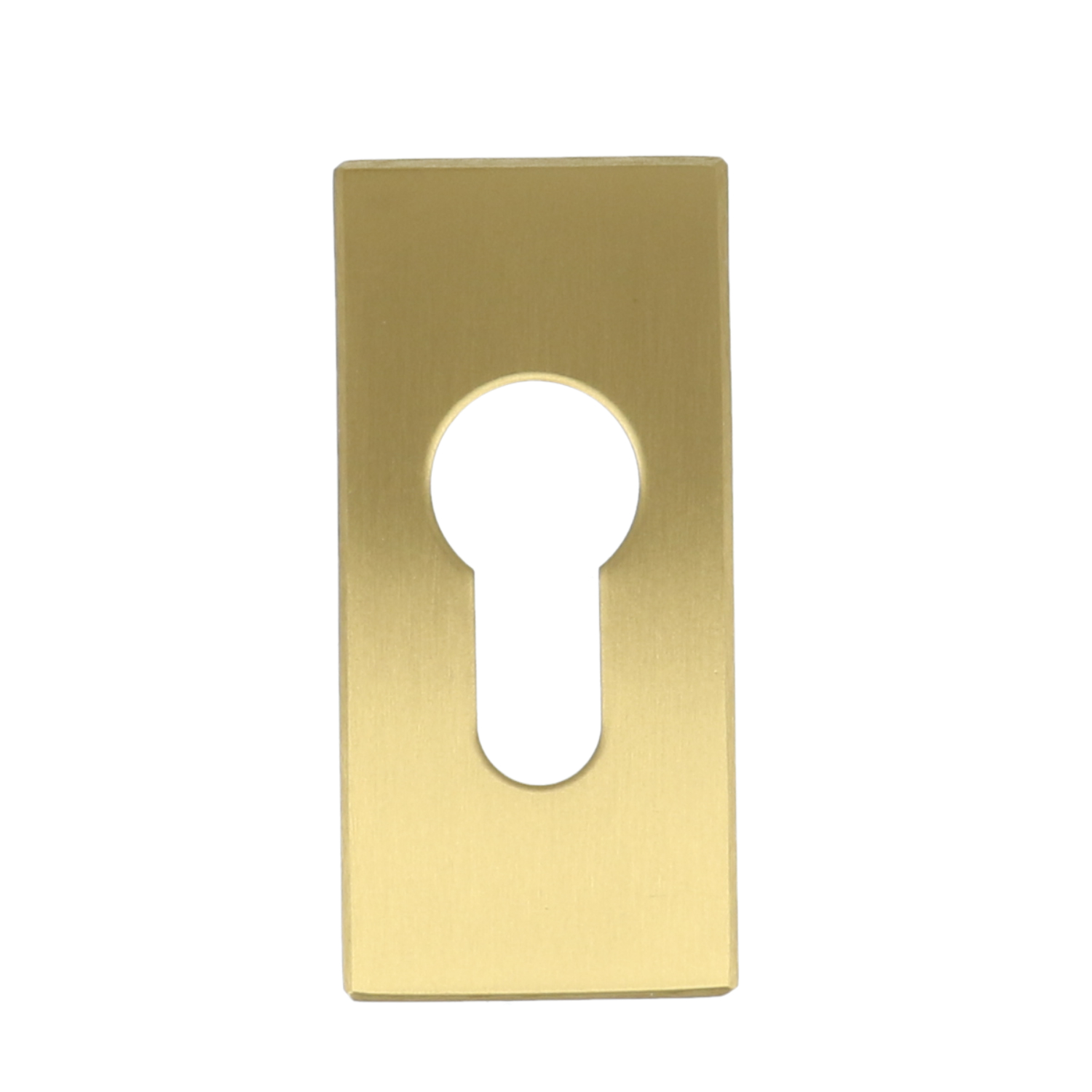 Cilinderplaatje SQUARE LSQBY32 Rechthoekig PVD Mat Goud