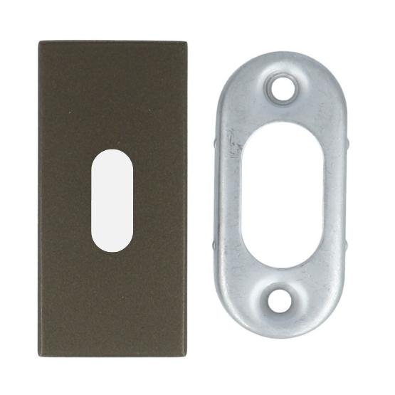 Sleutelplaatje SQUARE LSQBN32 rechthoekig Brons