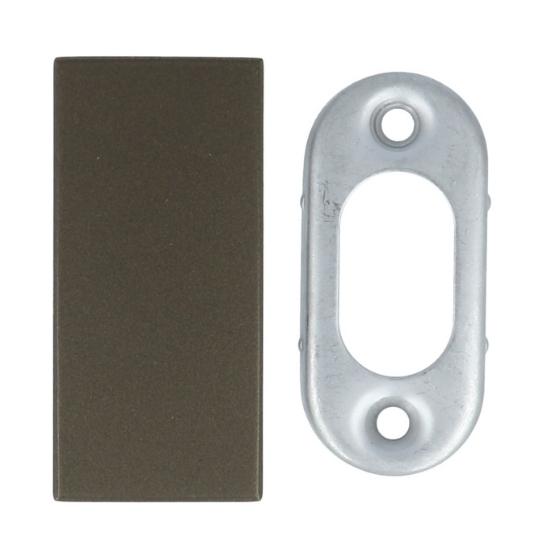 Blind Plaatje SQUARE LSQB32 rechthoekig Brons