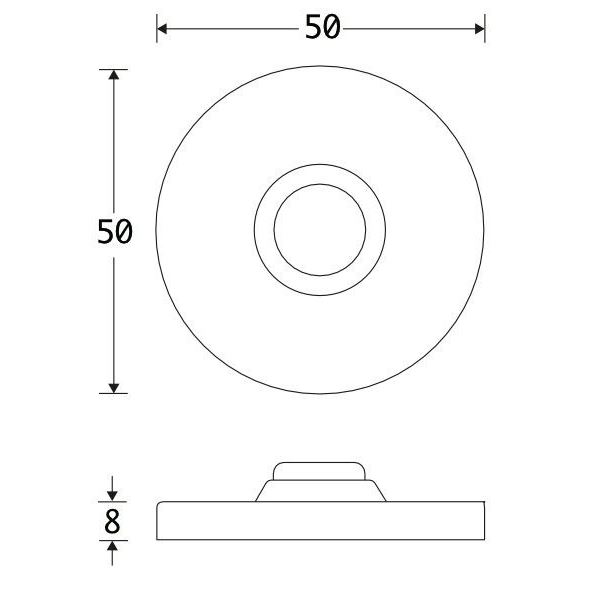 Beldrukker Oxford ijzer zwart