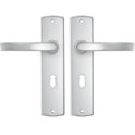 AXA curve schild SL56 met deurkruk blok aluminium F1